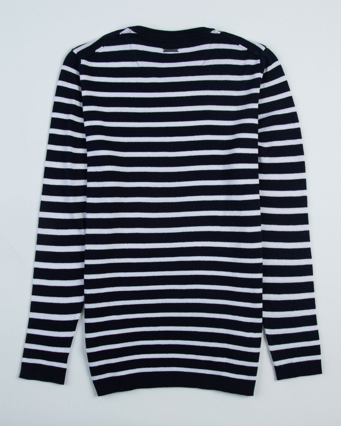 SACO CUELLO REDONDO ALGODÓN RAYA BLANCA_02139