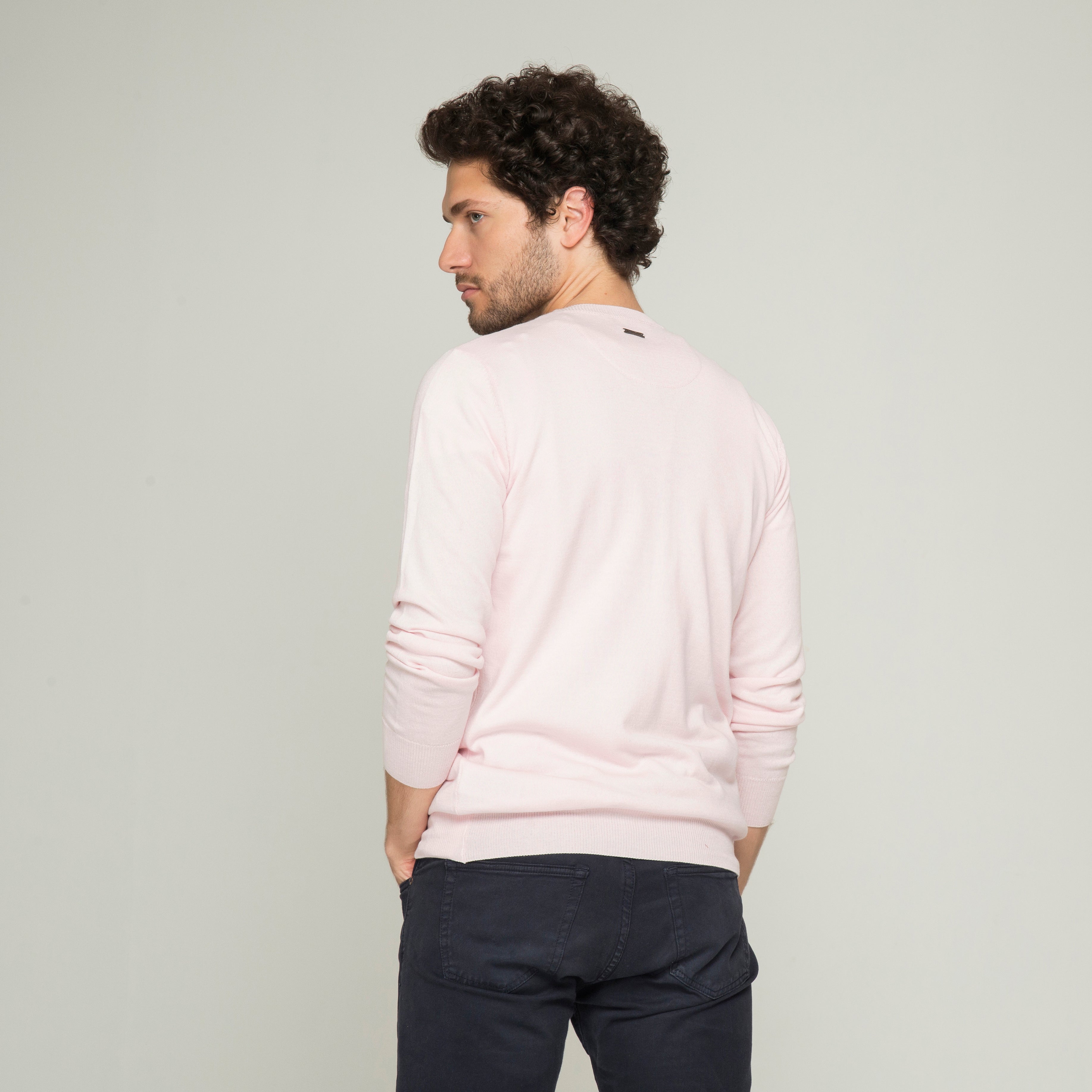 SACO CUELLO REDONDO ALGODÓN ROSA BEBÉ_02128