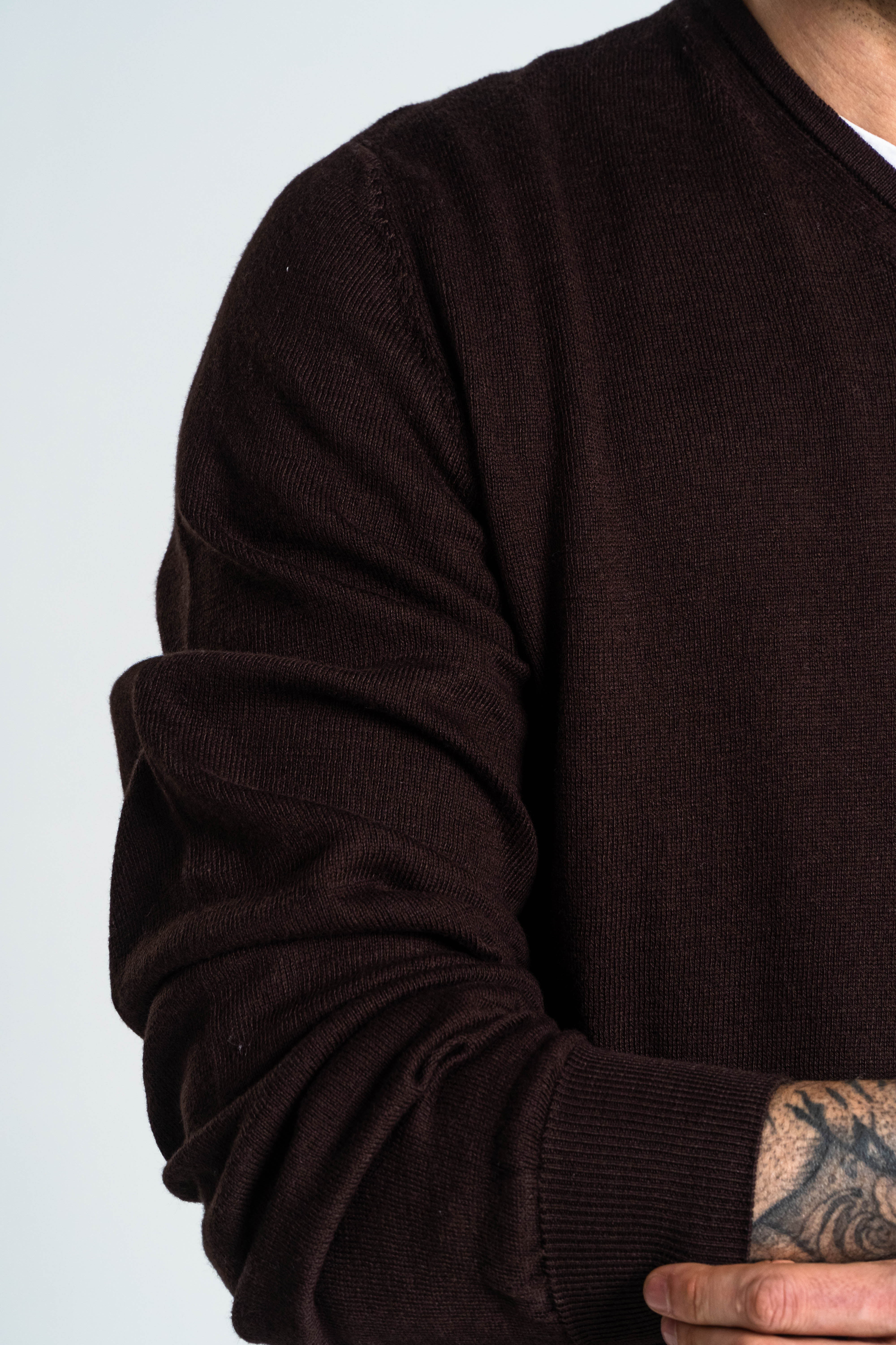 SACO CUELLO V ALGODÓN CHOCOLATE_02122