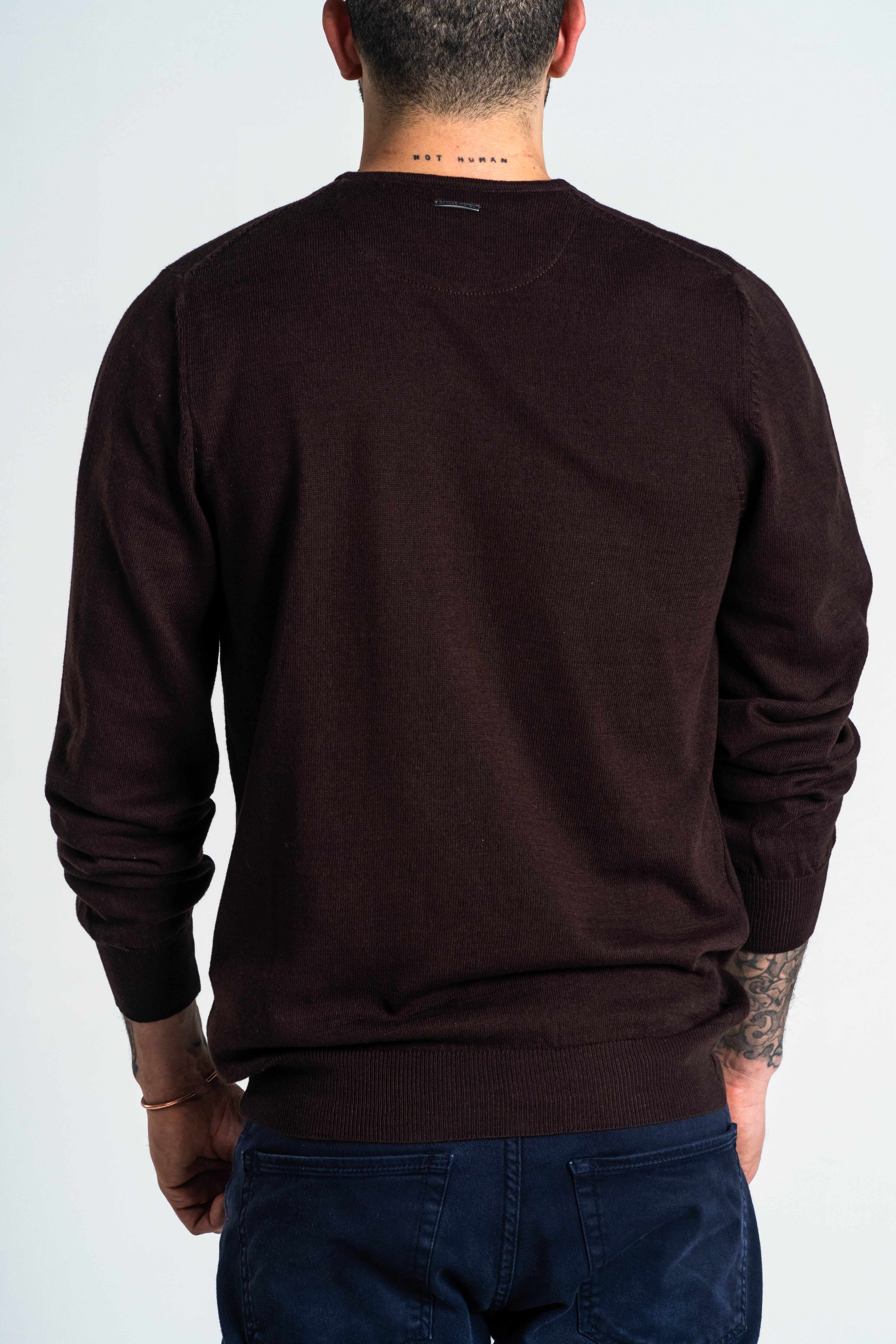 SACO CUELLO V ALGODÓN CHOCOLATE_02122