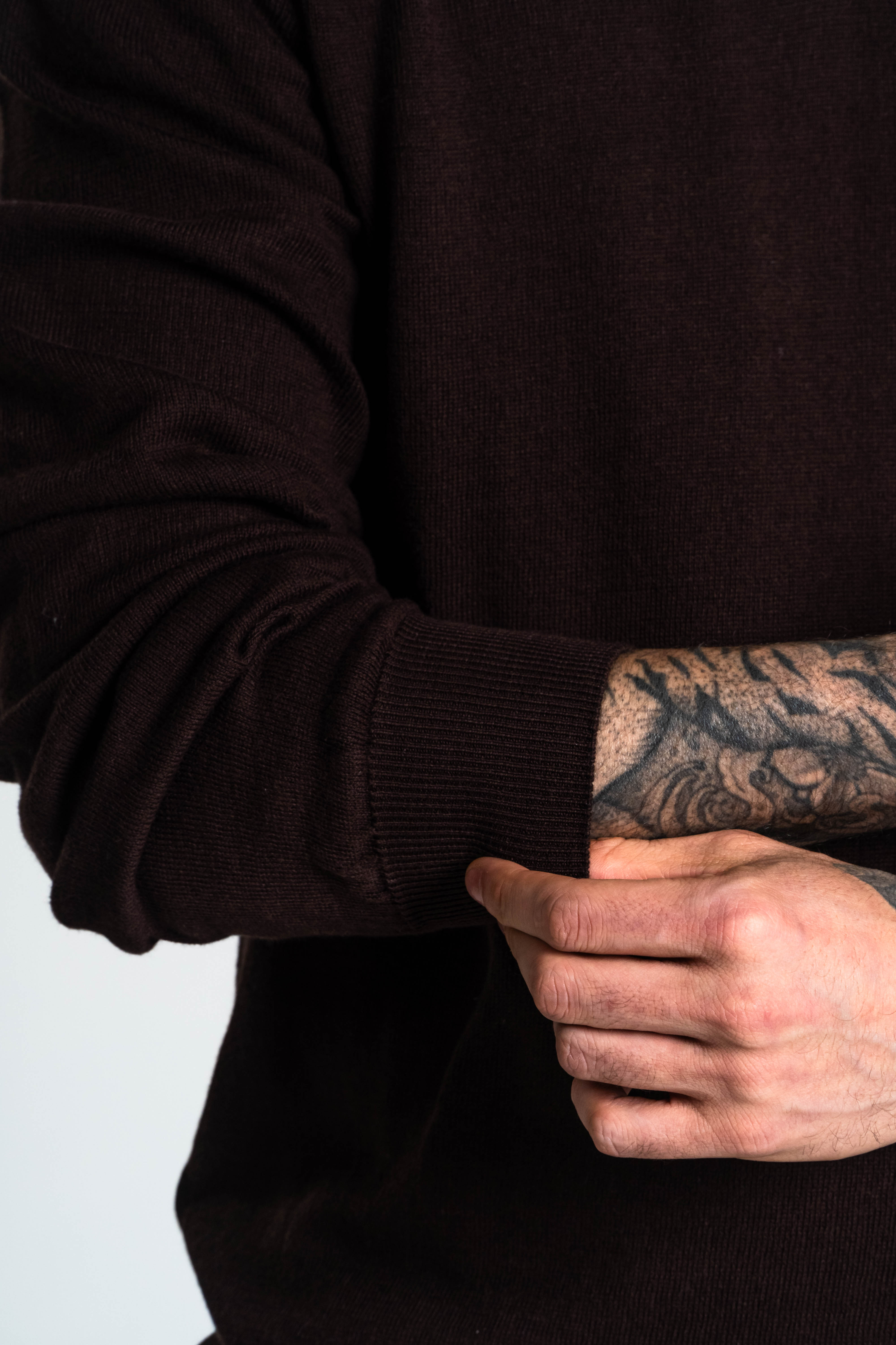 SACO CUELLO V ALGODÓN CHOCOLATE_02122