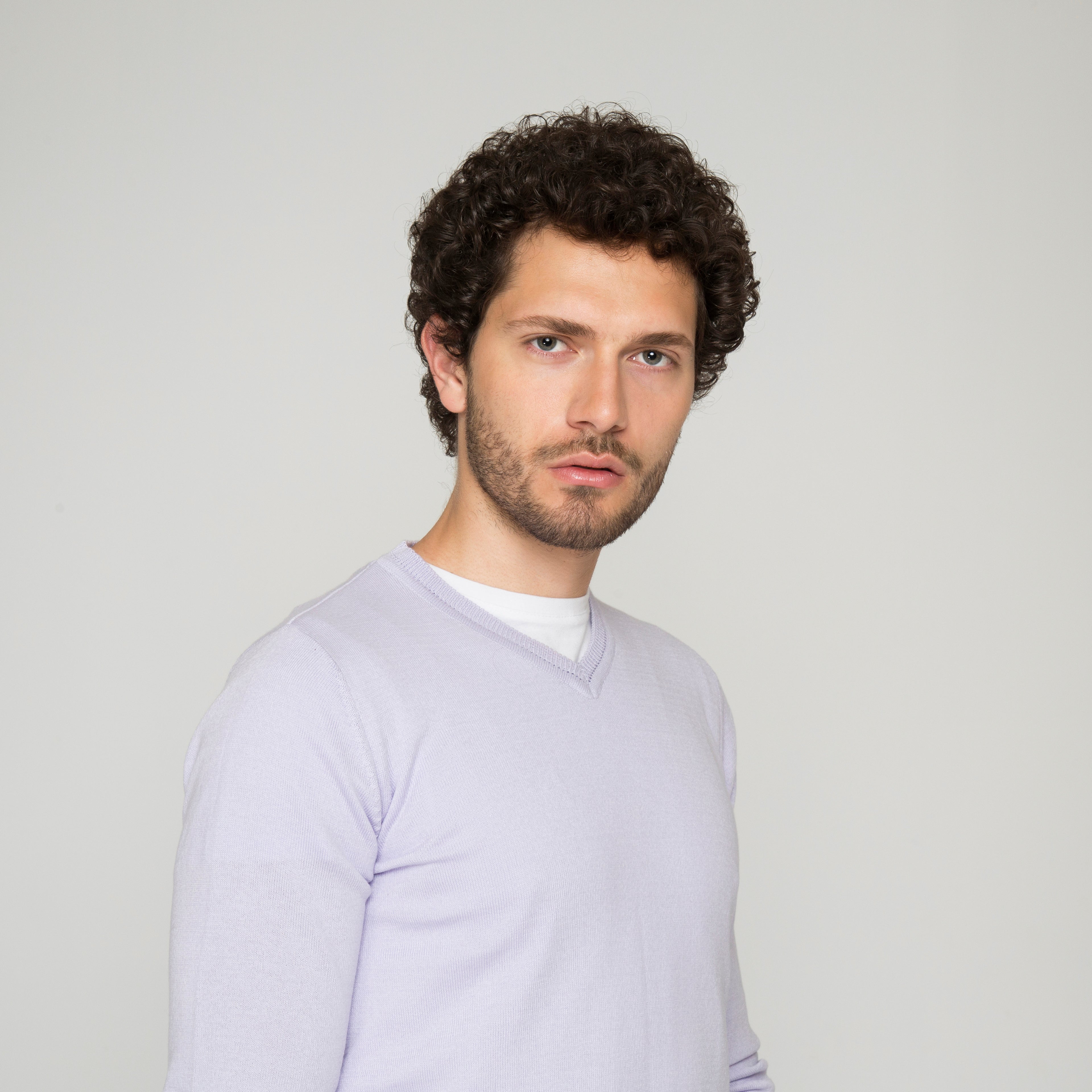 SACO CUELLO V ALGODÓN LILA_02121