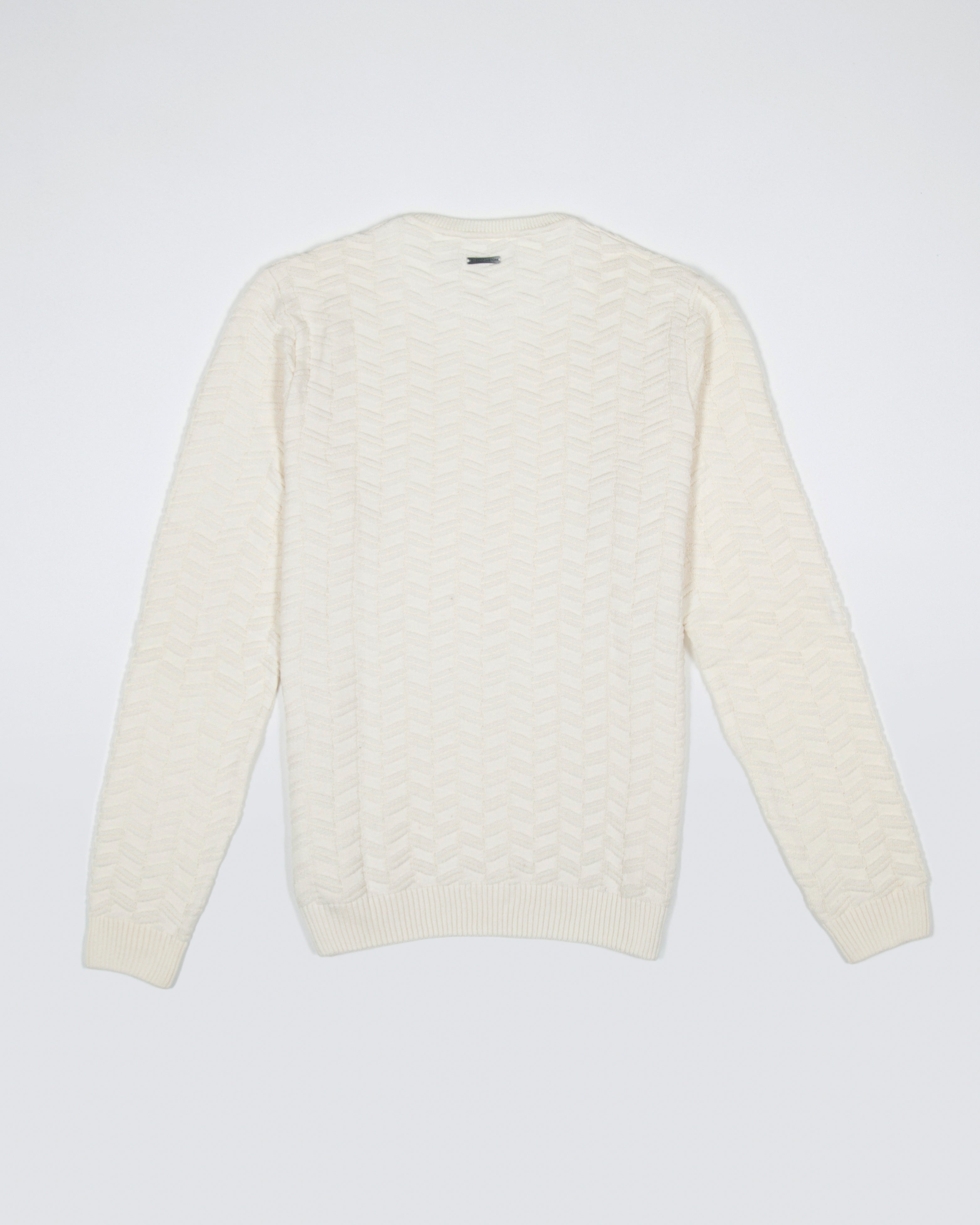 SACO ESPINA DE PEZ ALGODÓN CREMA_02154