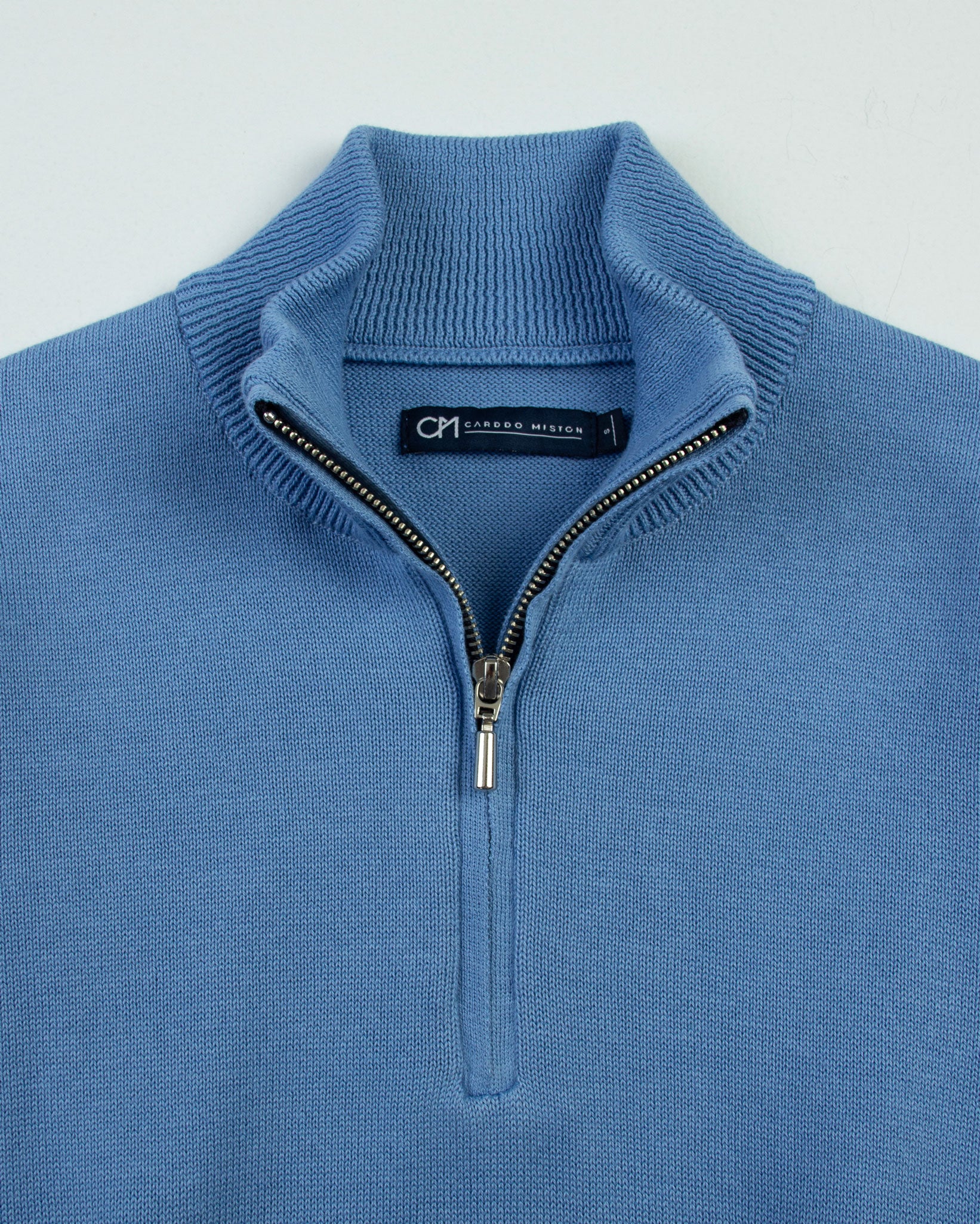 SACO HALF ZIP ALGODÓN AZUL MAYA_02159