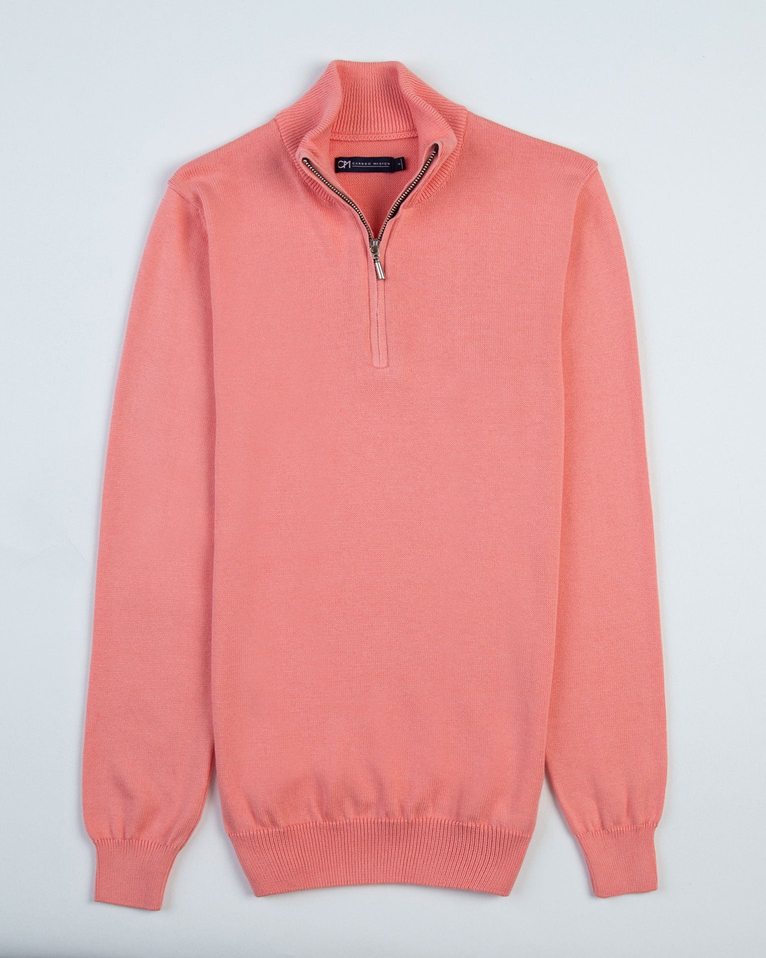 SACO HALF ZIP ALGODÓN CORAL_02168
