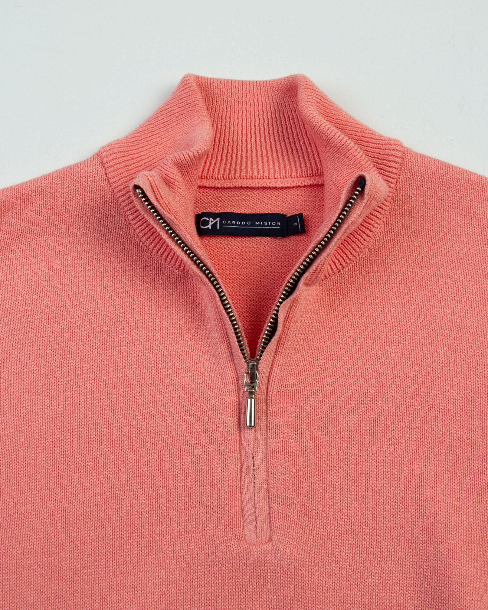 SACO HALF ZIP ALGODÓN CORAL_02168
