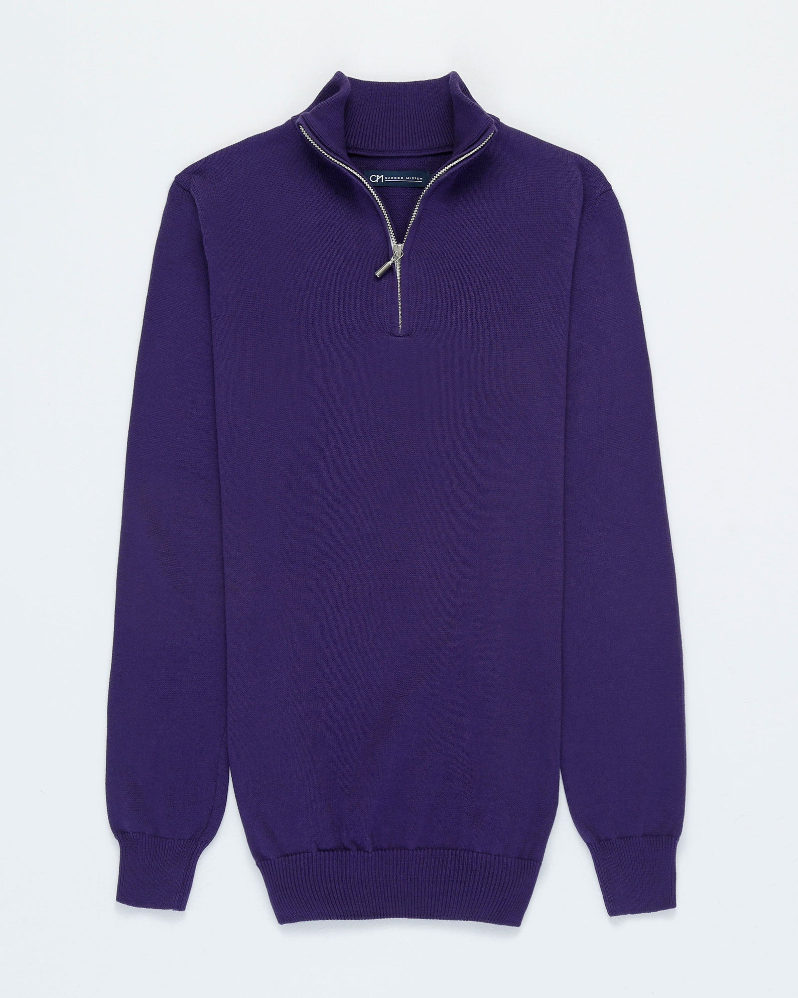 SACO HALF ZIP ALGODÓN MORADO_02164