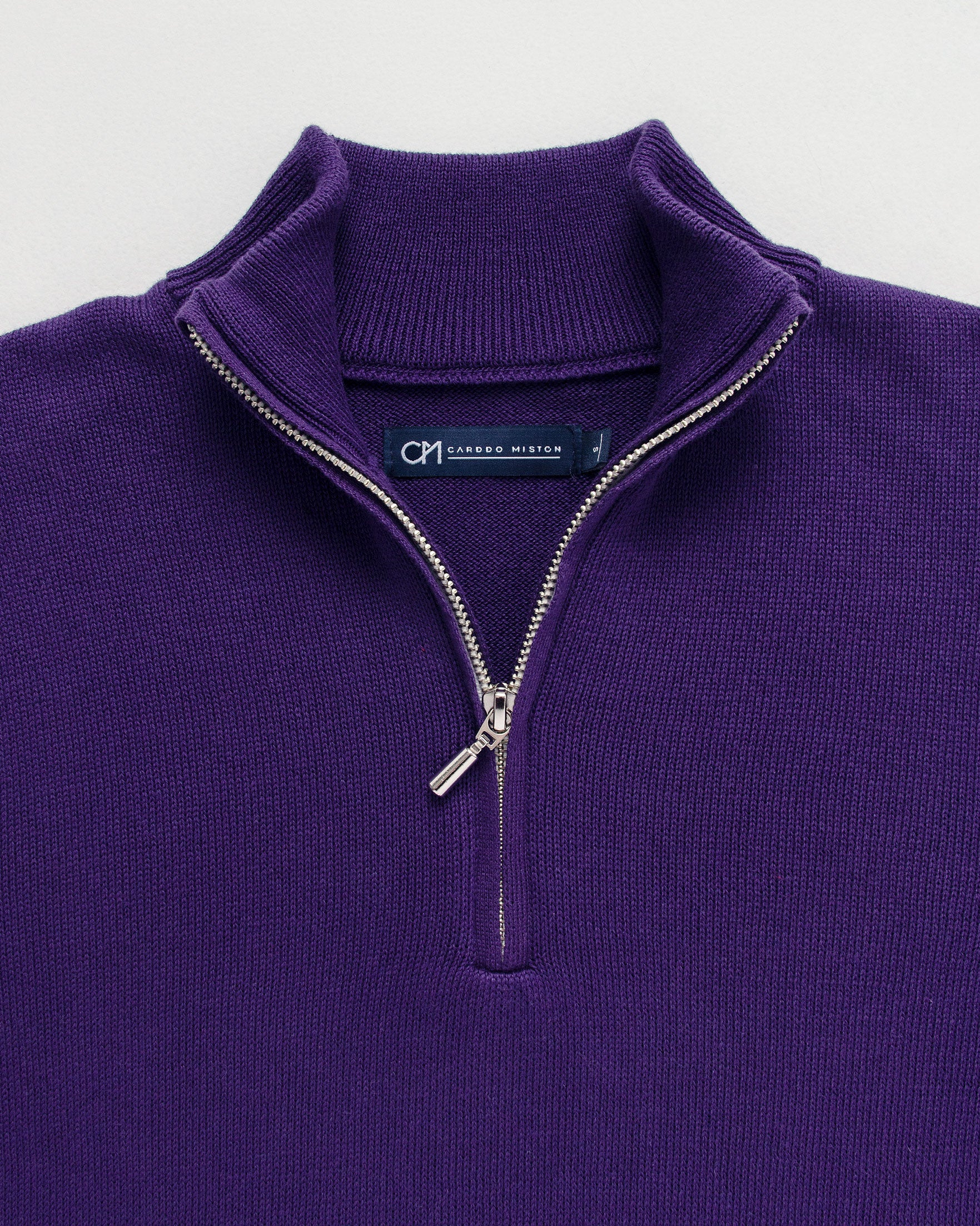 SACO HALF ZIP ALGODÓN MORADO_02164