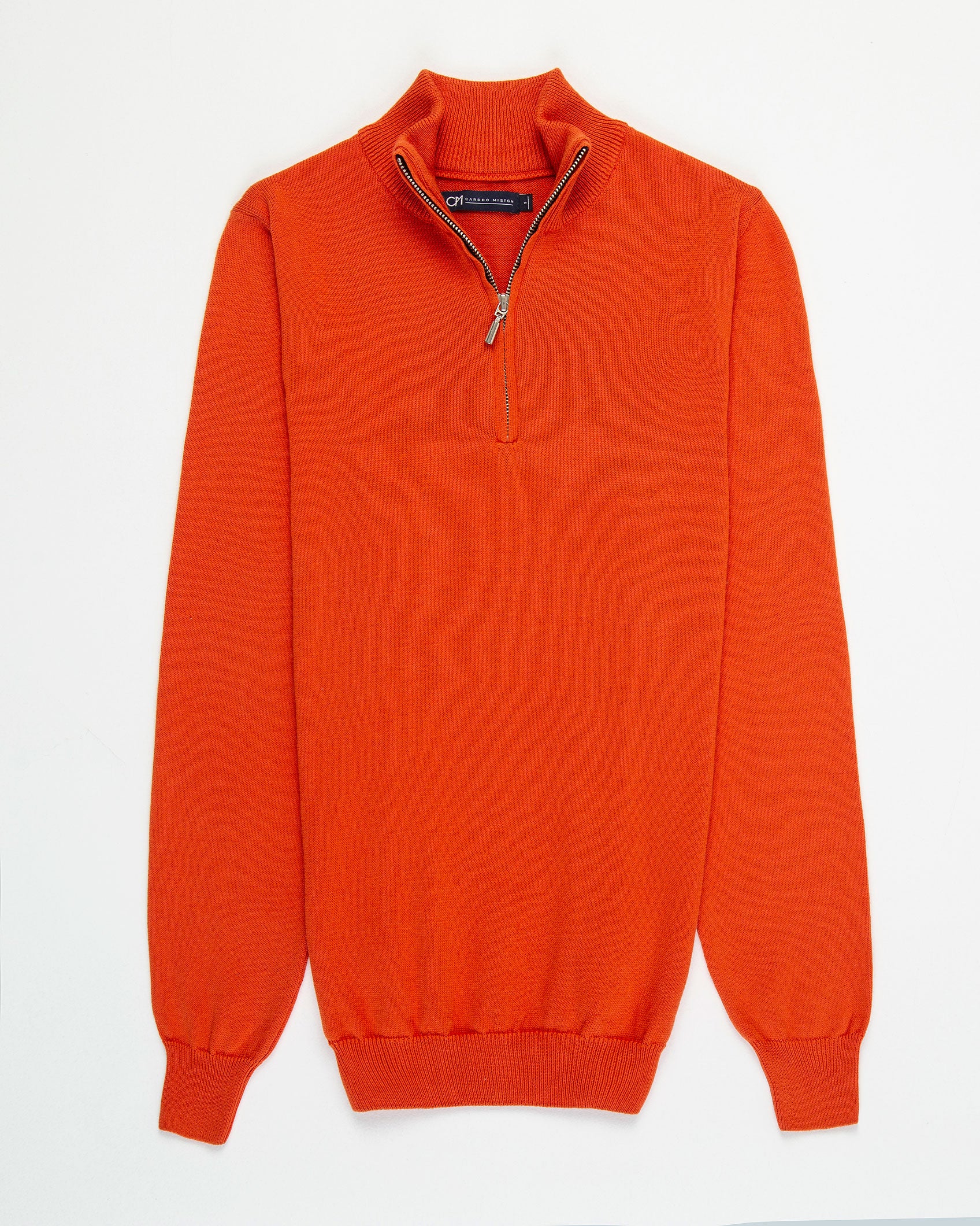 SACO HALF ZIP ALGODÓN NARANJA_02165
