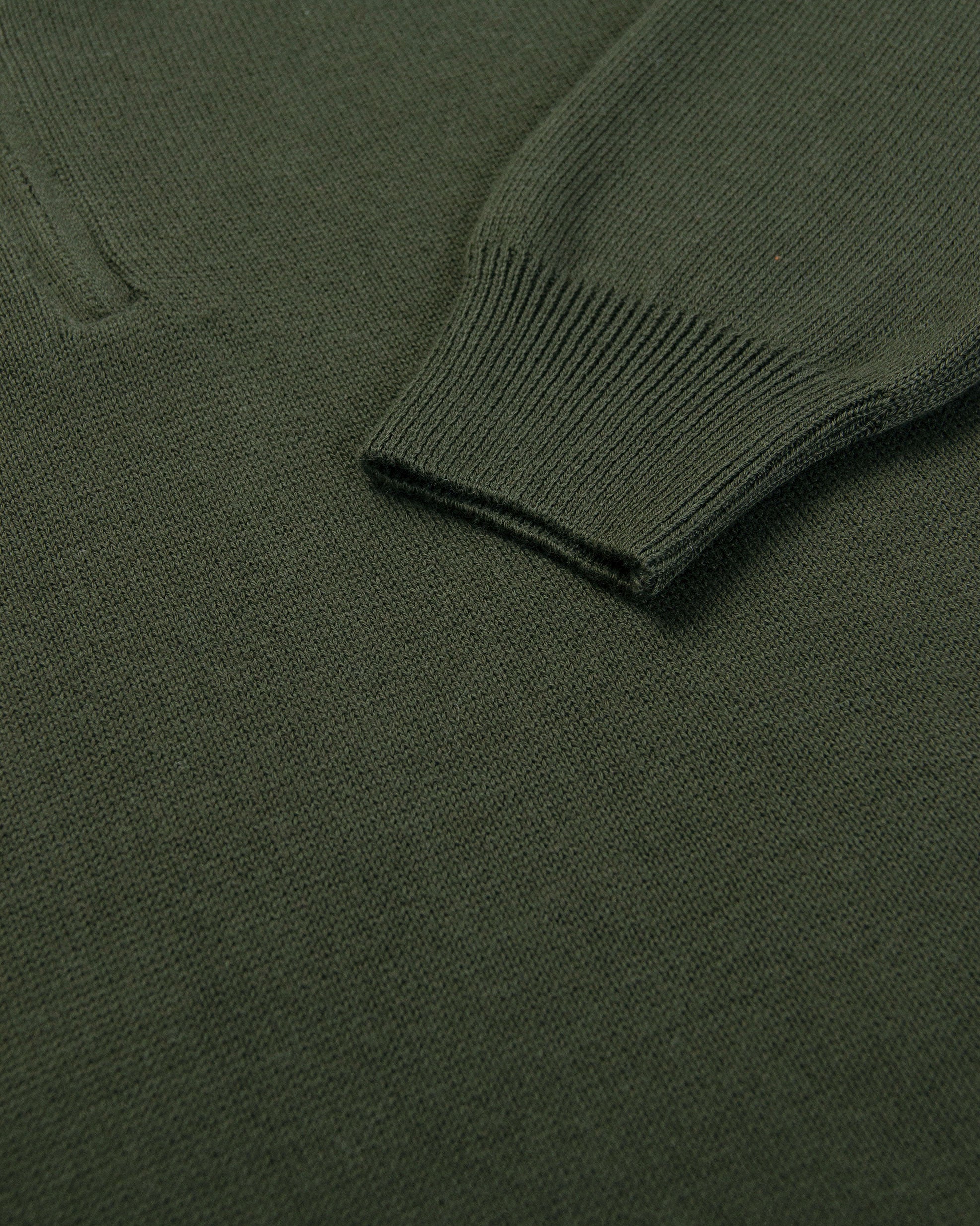 SACO HALF ZIP ALGODÓN VERDE MILITAR_02158