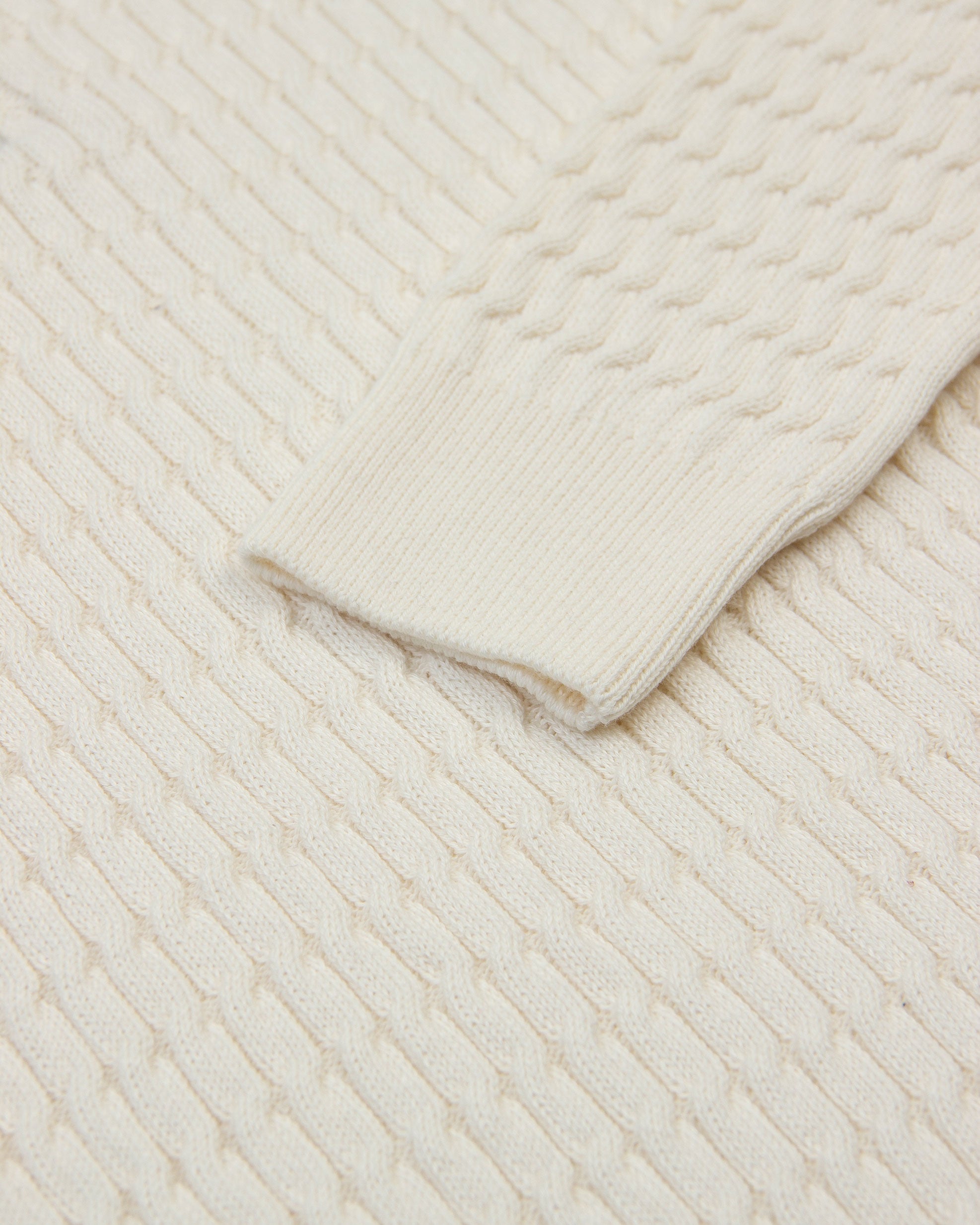 SACO TRENZADO HALF ZIP ALGODÓN CREMA_02172